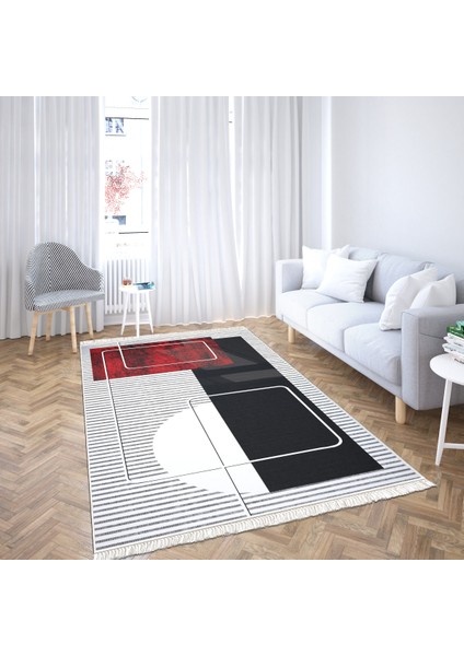 Yıkanabilir Süngerli Kaymaz Taban Dijital Baskılı Koridor Mutfak Hol Salon Desenli Halı Kesme Yolluk