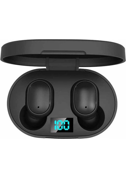 Çift Mikrofonlu Kablosuz Bluetooth Kulaklık E6S Kulakiçi Yeni Nesil Dots Extra Bass