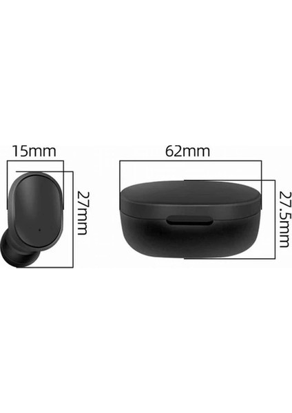 Çift Mikrofonlu Kablosuz Bluetooth Kulaklık E6S Kulakiçi Yeni Nesil Dots Extra Bass