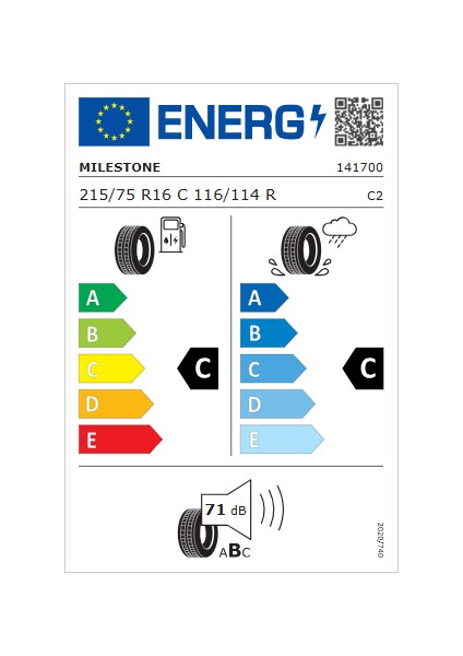 215/75 R16C Tl 116/114R 10PR Vanmile Oto Yaz Lastiği (Üretim Yılı : 2025)