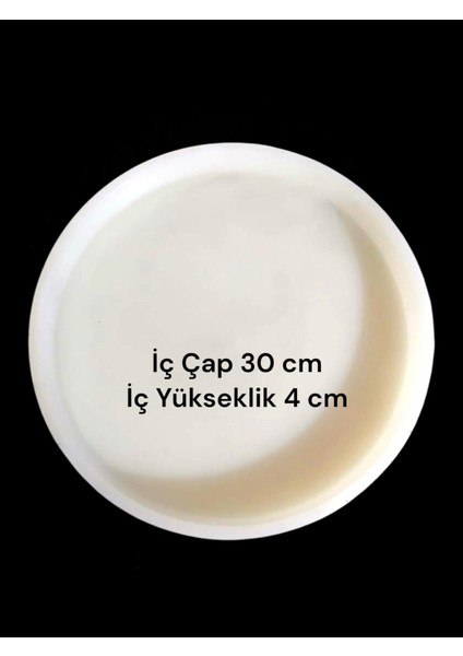 30 cm Çap + 4 cm Yükseklik 1 cm Et Kalınlığı Saat&sehpa&tepsi Yapımı Için