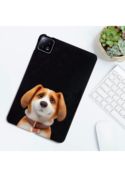 Xiaomi Pad 6 Pro / Pad 6 Kılıf Desen Baskı Ince Tpu Tablet Koruyucu Kapak-Harrier Beagle Için (Yurt Dışından)