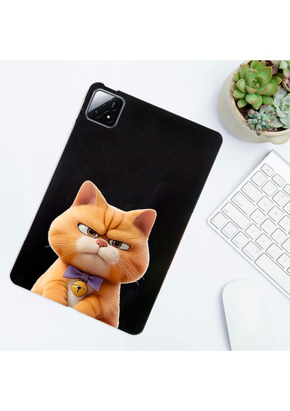 Xiaomi Pad 6s Pro 12.4 Kılıf Desen Baskı Ince Tpu Tablet Koruyucu Kapak-Garfield Kedi Için (Yurt Dışından)