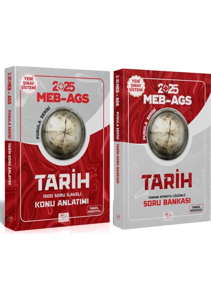 ı 2025 MEB AGS Tarihin Pusulası Konu Anlatımı ve Soru Bankası Seti 2 Kitap