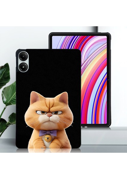Xiaomi Redmi Için Pad Pro 5g/pad Pro/poco Pad 4g Desen Baskı Ince Tablet Koruyucu Kapak-Garfield Kedi (Yurt Dışından)
