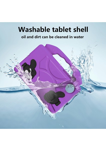 Xiaomi Redmi Pad Se 4g 8.7 Inç Kılıf Için Başparmak Anti-Drop Eva Tablet Koruyucu Kapak-Koyu Mor (Yurt Dışından)