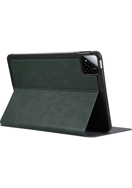 Xiaomi Pad 7/7 Pro Darbeye Dayanıklı Kılıf Pu Deri Tablet Kılıfı - Yeşil Standlı (Yurt Dışından) indirimleri