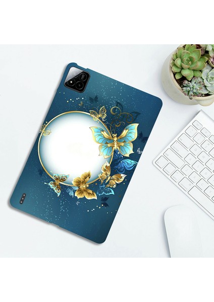 Xiaomi Pad 7 Pro / Pad 7 Desen Baskı Ince Tablet Koruyucu Kapak- Çelenk Için (Yurt Dışından)