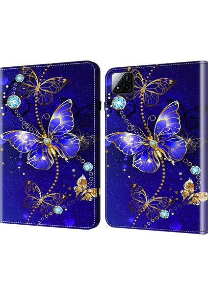 Xiaomi Pad 7/7 Pro Kılıf Desenli Baskılı Deri Tablet Kılıfı Kart Yuvalı- (Yurt Dışından)