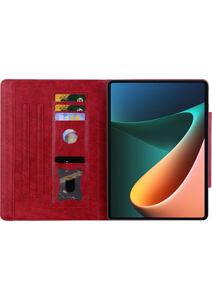Xiaomi Pad 7 Kılıf Kedi Toka Kapatma Deri Koruyucu Kapak-Kırmızı (Yurt Dışından) fırsatları
