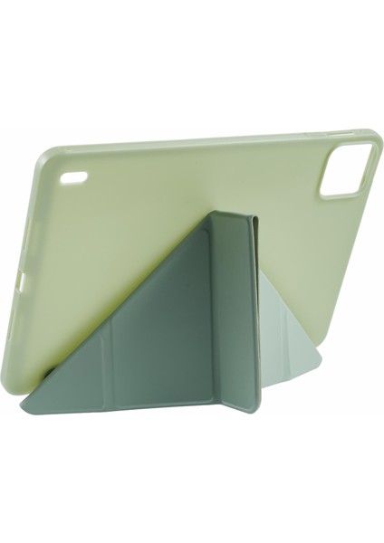 Xiaomi Pad 7 Pro / Pad 7 Kılıf Pu Deri+Silikon Origami Koruyucu Kapak-Yeşil (Yurt Dışından) fiyatları