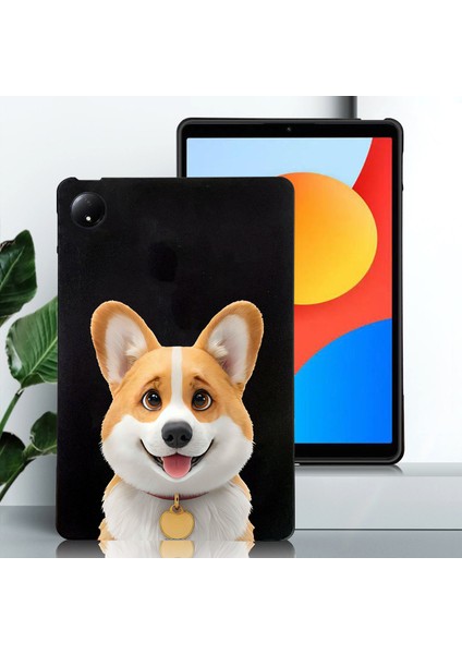 Xiaomi Redmi Pad Se 4g 8.7 Inç Kılıf Desen Baskı Ince Tpu Tablet Koruyucu Kapak-Corgi Için (Yurt Dışından)