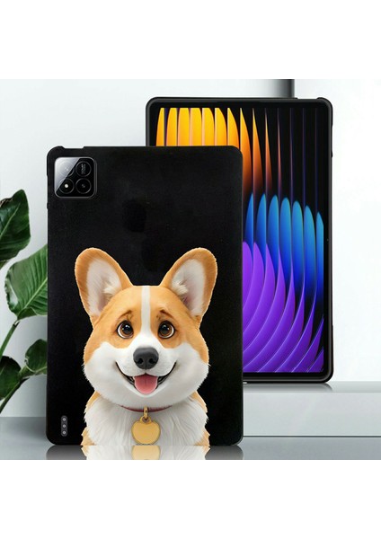 Xiaomi Pad 7 Pro / Pad 7 Kılıf Desen Baskı Ince Tpu Tablet Koruyucu Kapak-Corgi Için (Yurt Dışından)