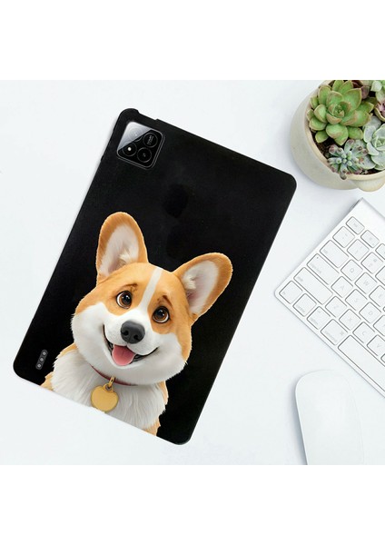 Xiaomi Pad 7 Pro / Pad 7 Kılıf Desen Baskı Ince Tpu Tablet Koruyucu Kapak-Corgi Için (Yurt Dışından)