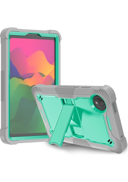 Xiaomi Redmi Pad Se 4g 8.7 Inç Kılıf Silikon + Pc Tablet Koruyucu Kapak Stand-Gri + Nane Yeşili Için (Yurt Dışından)