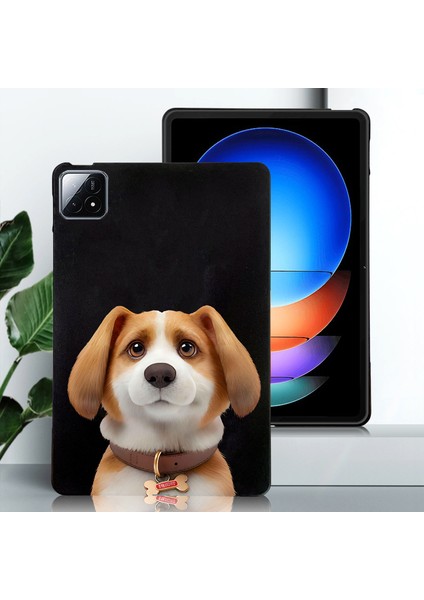 Xiaomi Pad 6s Pro 12.4 Kılıf Desen Baskı Ince Tpu Tablet Koruyucu Kapak-Harrier Beagle Için (Yurt Dışından)