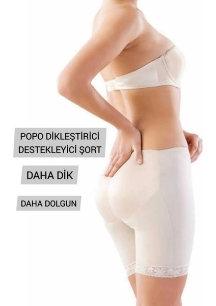 Popo Destekleyici ve Dolgun Gösteren Korse Şort , Pop Up Kalça Destekli Şort Korse