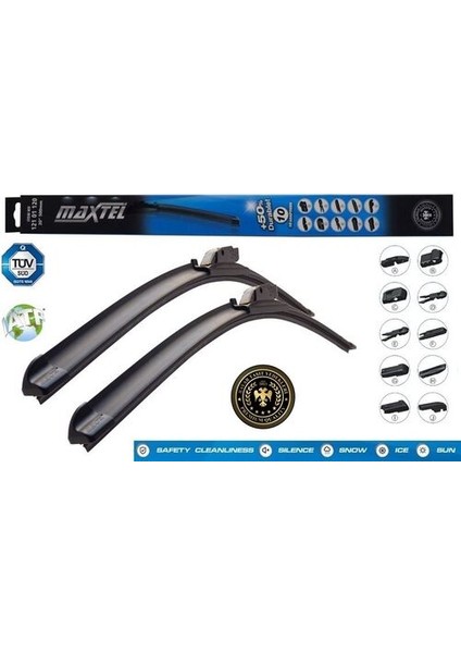 12101121 Universal Silecek Süpürgesi Muz 10 Aparatlı 530MM 21 91121 INW018036