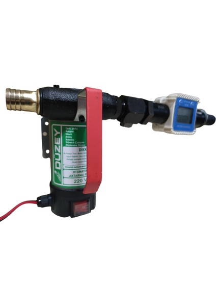 /220 Volt Mazot Aktarma Pompası & K24 Dijital Sayaç Seti (Litre Ölçme)