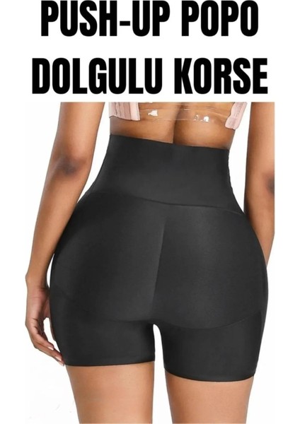 Popo Destekleyici ve Dolgun Gösteren Korse Şort , Pop Up Kalça Destekli Şort Korse