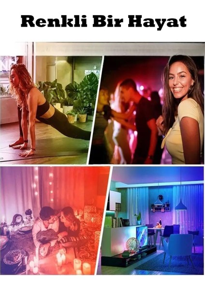 Videolu Uzaktan Kumandalı Rgb(Renkli)" + Beyaz 9W LED Ampul Fonksiyonlu modelleri