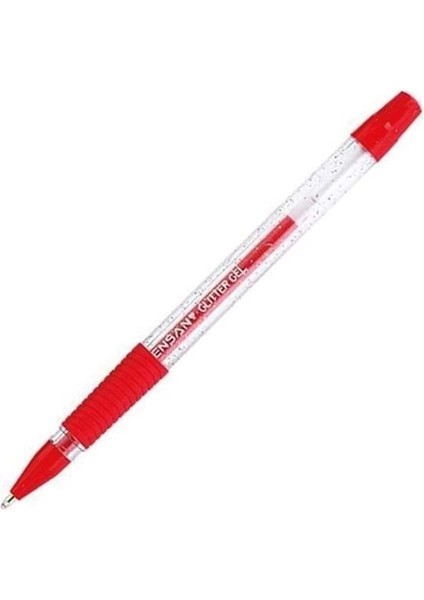 Simli Jel Kalem Kırmızı