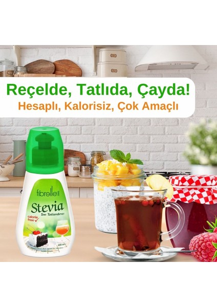 Stevia Sıvı Tatlandırıcı 200 ml ( Stevia Bazlı )