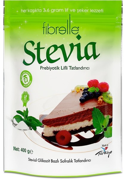 Prebiyotik Lifli Stevialı Tatlandırıcı 400 gr