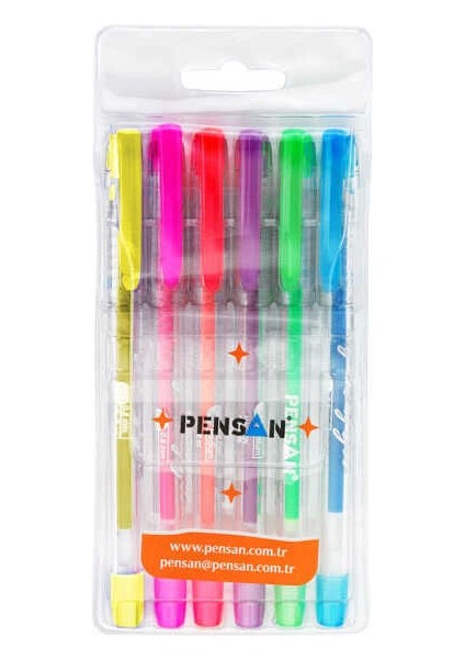 Jel Kalem 6'lı Neon Renkler fiyatları