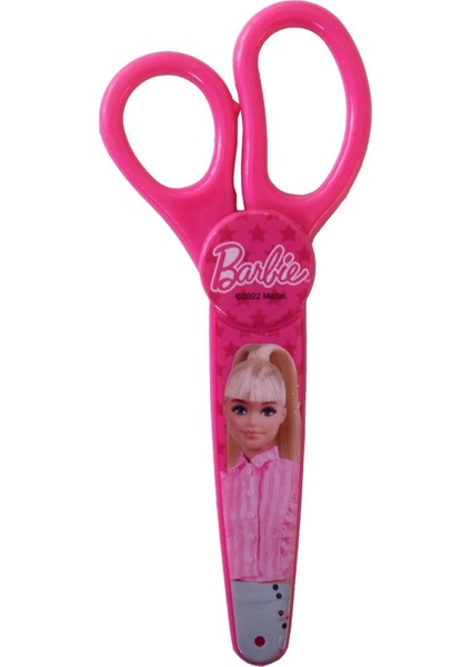 Lisanslı Extra Korumalı Ucu Küt Okul Makası - 1 Adet - Metal, Barbie