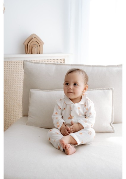 Müslin Pijama Takımı | Peachy Flowers