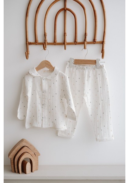 Müslin Pijama Takımı | Green Dots