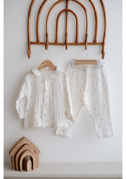 Müslin Pijama Takımı | Daisy Leaves