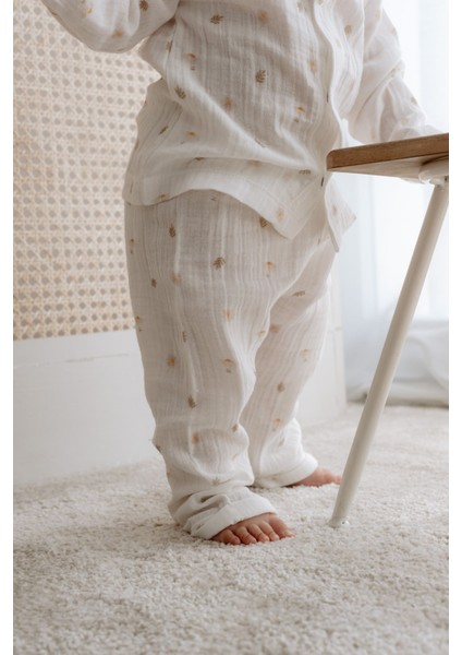 Müslin Pijama Takımı | Daisy Leaves