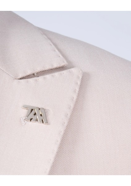 Italyan Stil Slim Fit 8 Drop Ceket Yelek Pantolon Takım Elbise Bej T12633 modelleri