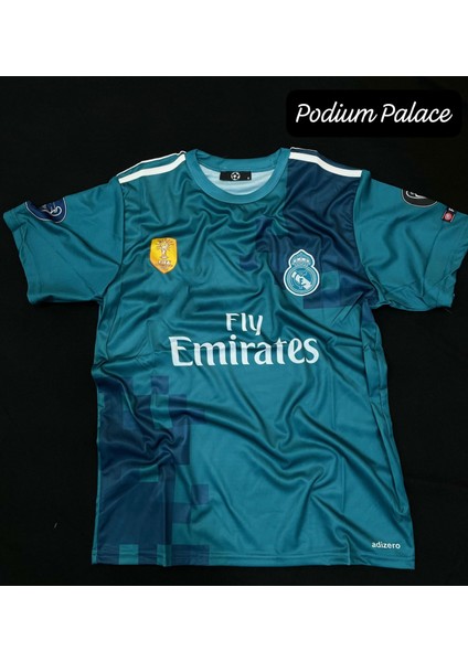 2017/18 Cristiano Ronaldo Turkuaz Mavisi Kısa Kol Yetişkin Forma(Turkuaz) 45..