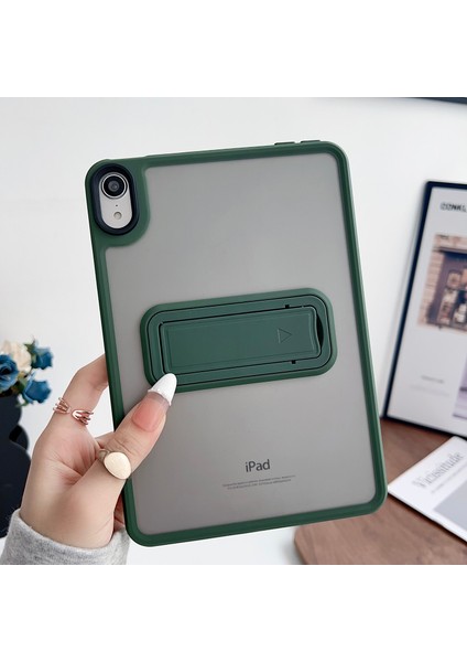 Apple iPad 7. Nesil (2019) 10.2 Uyumlu Yatay Stand Olabilen Antishock Köşe ve Kamera Korumalı Arka Yüzeyi Mat Threxi Kılıf A2197 A2200 A2198