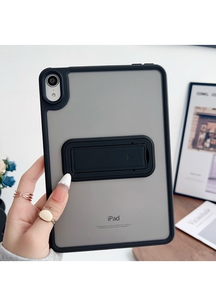 Apple iPad Air 11 Inc (2024) Uyumlu Yatay Stand Olabilen Antishock Köşe ve Kamera Korumalı Arka Yüzeyi Mat Threxi Kılıf A2902 A2903