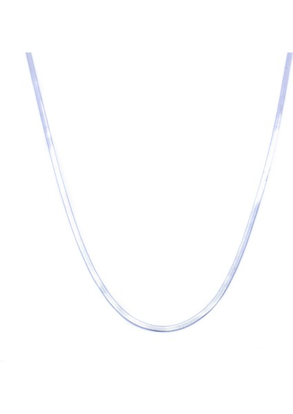 316L Çelik Yassı İtalyan Unisex 60 cm 3mm Zincir ZN-234 indirimleri