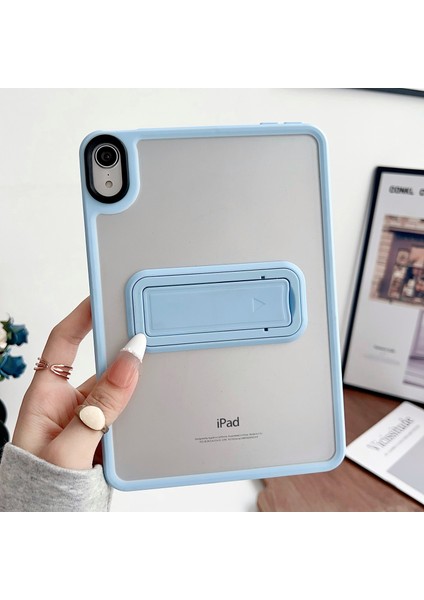 Apple iPad Air 11 Inc (2024) Uyumlu Yatay Stand Olabilen Antishock Köşe ve Kamera Korumalı Arka Yüzeyi Mat Threxi Kılıf A2902 A2903