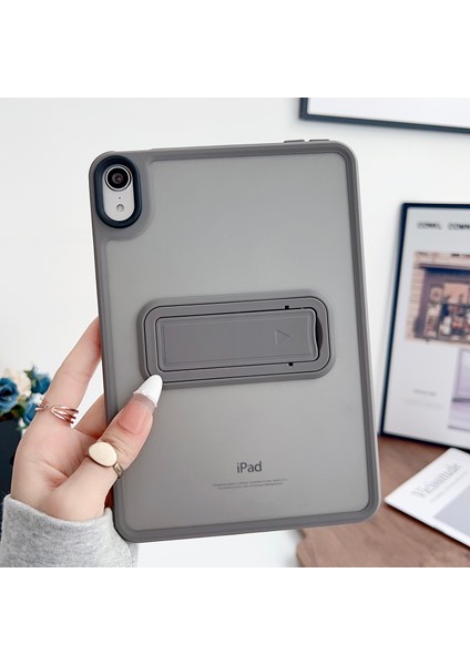 Apple iPad Air 4 10.9 Inc (2020) Uyumlu Yatay Stand Olabilen Antishock Köşe ve Kamera Korumalı Arka Yüzeyi Mat Threxi Kılıf A2316 A2324 A2325 A2072