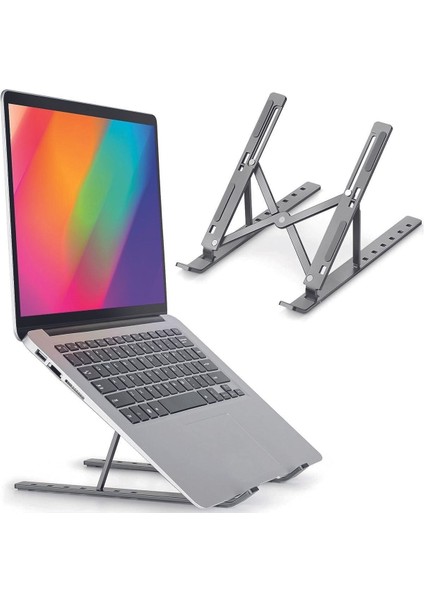Telefon Notebook Laptop macbook Yükseltici Stand Ayarlanabilir Kaliteli Paslanmaz Aleminyum Alışım