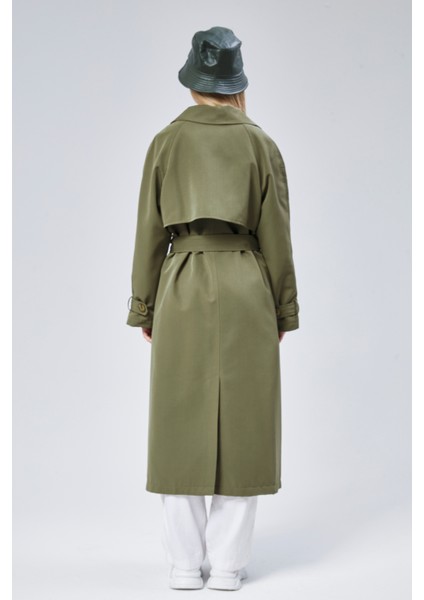 Kadın Oversize Astarlı Trençkot