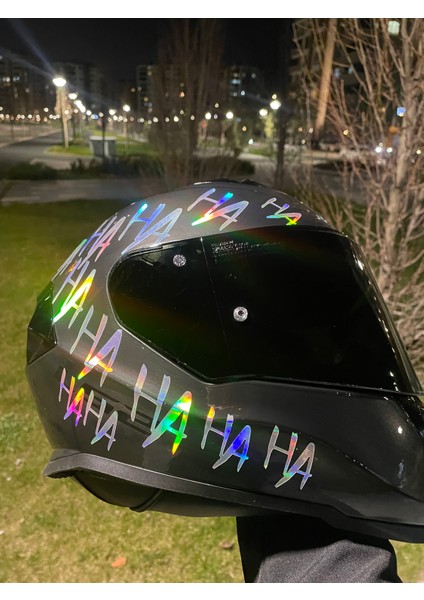 Motor-Araba-Kask Için Hologramlı Hahaha Sticker Etiket(32 Adet Ha) modelleri