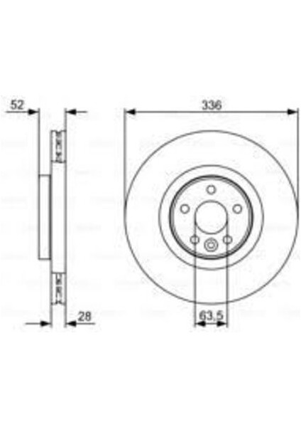 0986479395 Ön Fren Disk Aynası Havalı Volvo S60 Iı 134 10-15 S80 Iı 124 06-V60 I 155 157 11-15 V70 Iıı 135 07-15 XC70 Iı 136 09-14 31499996