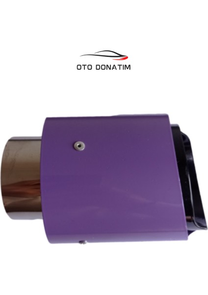 Mor Tekli Egzoz 90 mm Çıkış 1 Adet