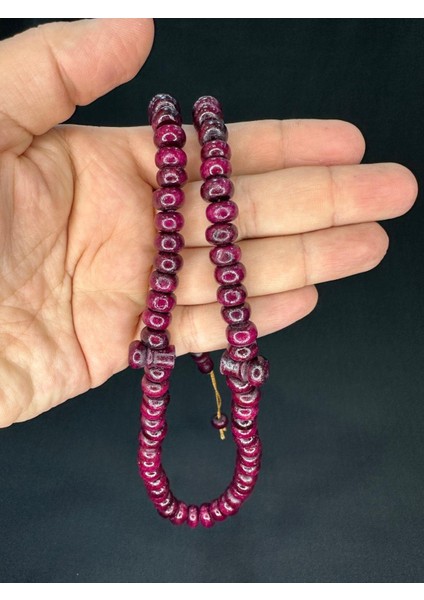 Zeytin Ağacı 99'luk Tesbih Bordo Renk 10,5mmx7,5mm T-768 fiyatları