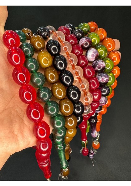 Efe Boy Şak Şak Maskot Akrilik Tesbih 8 Adet Karışık Renk T-772-5