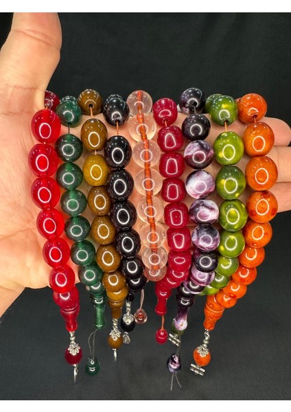 Efe Boy Şak Şak Maskot Akrilik Tesbih 8 Adet Karışık Renk T-772-5 modelleri