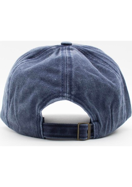 Vintage Eskitme Balık Logolu Denim Şapka | San Francisco Trucker Kep